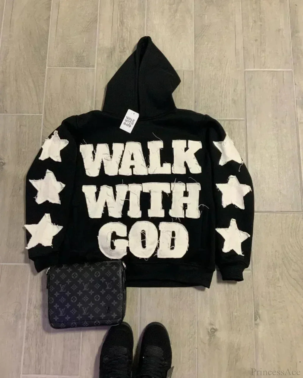 Star Patch Embroidery Hoodie image 2