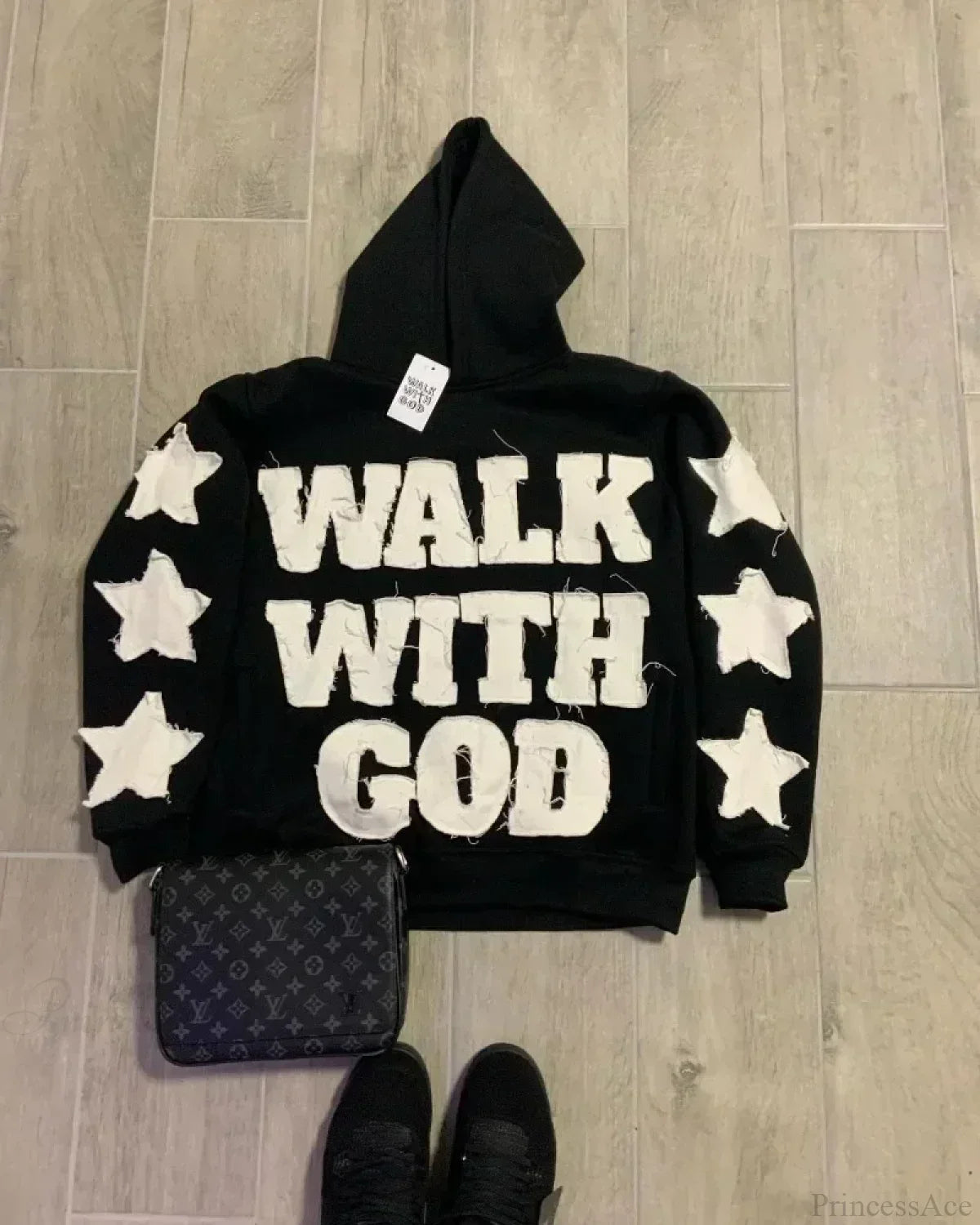 Star Patch Embroidery Hoodie image 2