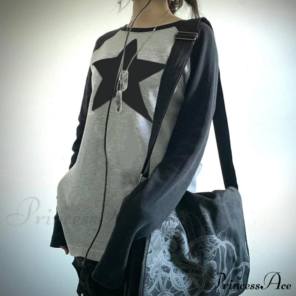 Star Print Oversized T-shirts image 6