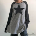 Star Print Oversized T-shirts image 5