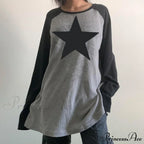 Star Print Oversized T-shirts image 5