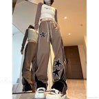 Star Stripe Sports Elastic Waist Pants image 3