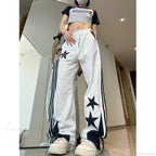Star Stripe Sports Elastic Waist Pants image 1