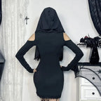 Stitched Hooded Small Dress image 3