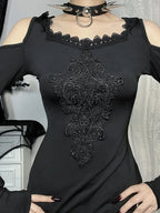 Stitched Hooded Small Dress image 3