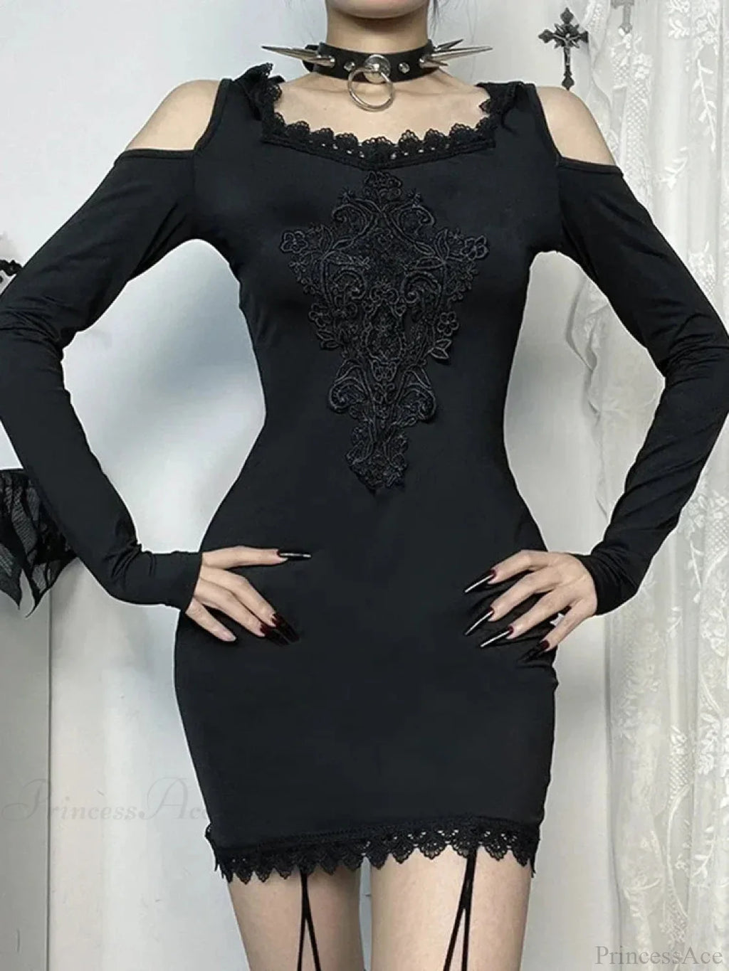 Stitched Hooded Small Dress image 1