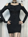 Stitched Hooded Small Dress image 1