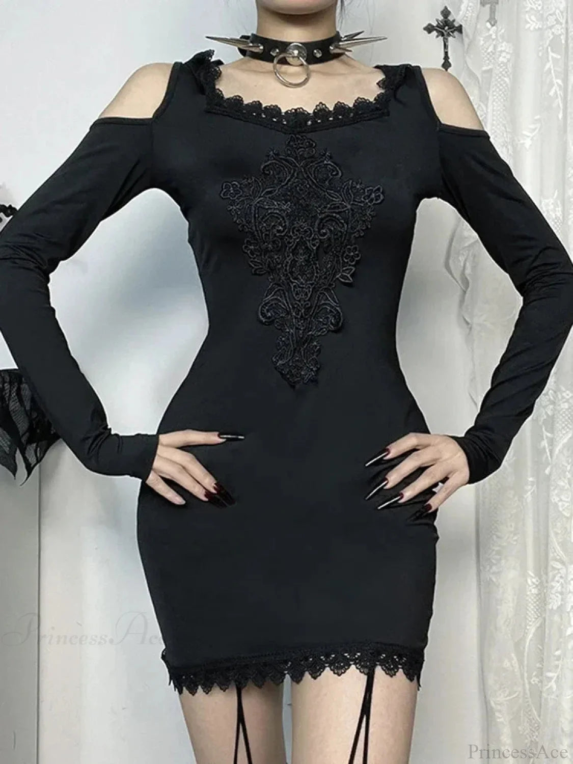 Stitched Hooded Small Dress image 1