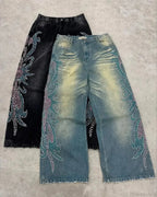 Stonework Medieval Stitched Loose Pant image 3