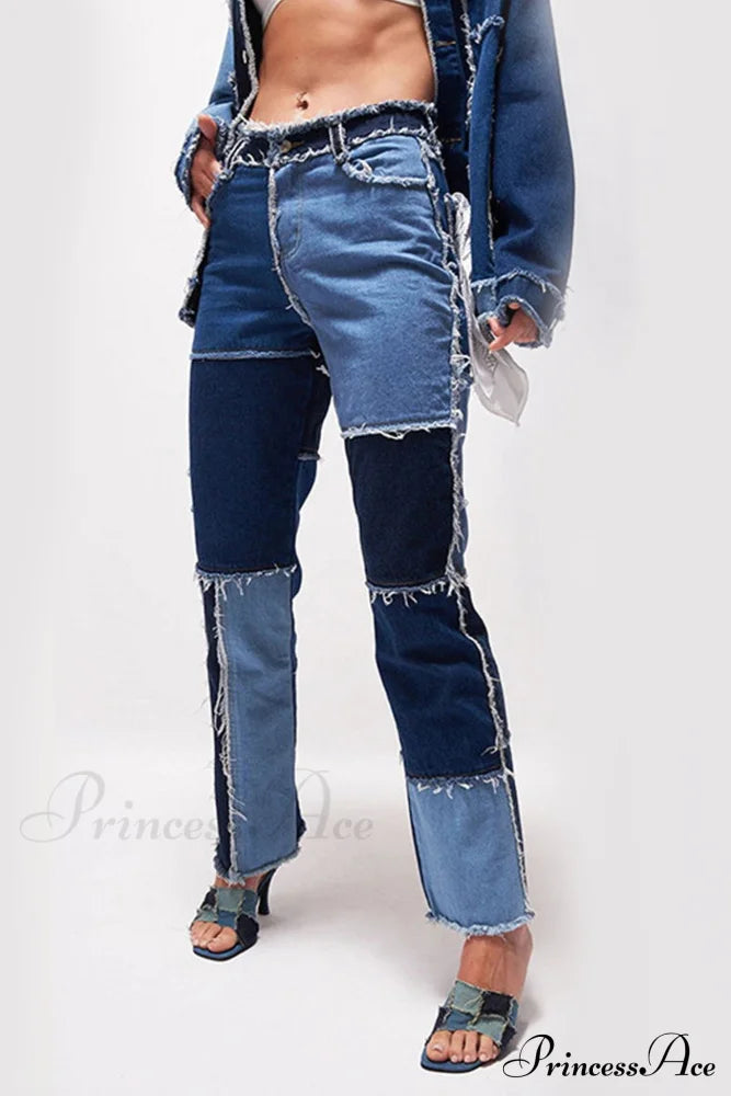 Straight-leg Jeans with Panels image 3