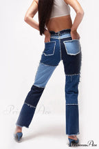 Straight-leg Jeans with Panels image 2