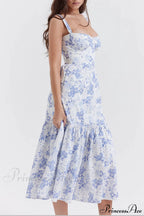 Strap A-Hem Stylish Floral Midi Dress image 12