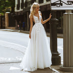 Strapless Bowknot Satin Wedding Dress image 1