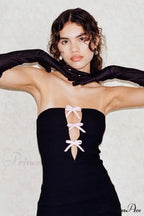 Strapless Dress with Bow-Tie Cut-Out image 5
