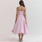 Strapless Elegant A-line Vacation Dress image 5