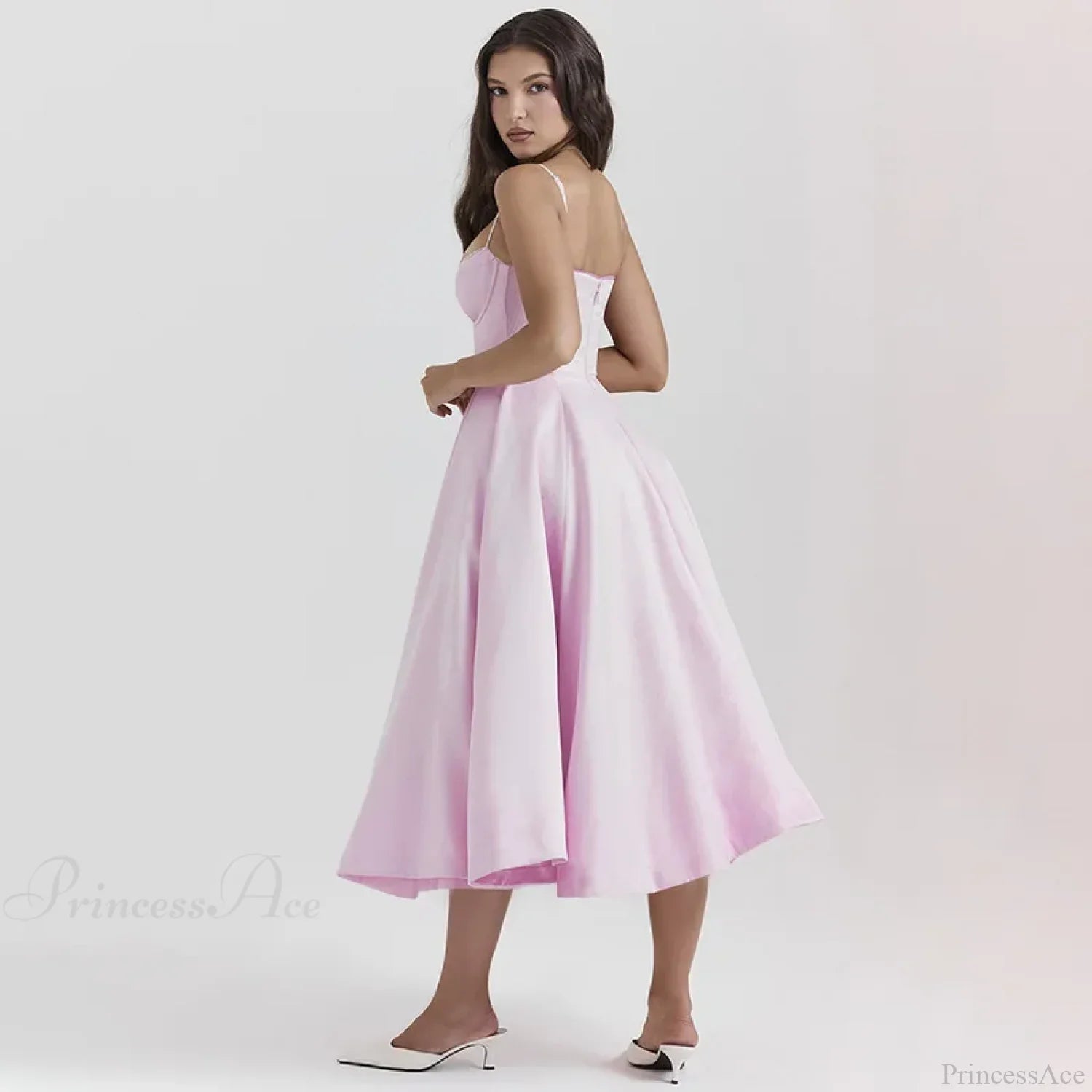 Strapless Elegant A-line Vacation Dress image 4
