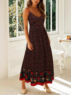 Strapless Vacation Summer Maxi Beach Boho Dress image 5