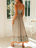 Strapless Vacation Summer Maxi Beach Boho Dress image 4