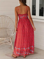 Strapless Vacation Summer Maxi Beach Boho Dress image 2