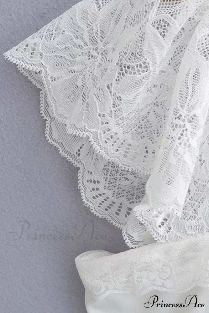Strappy Lace Patchwork Corset Dress image 8