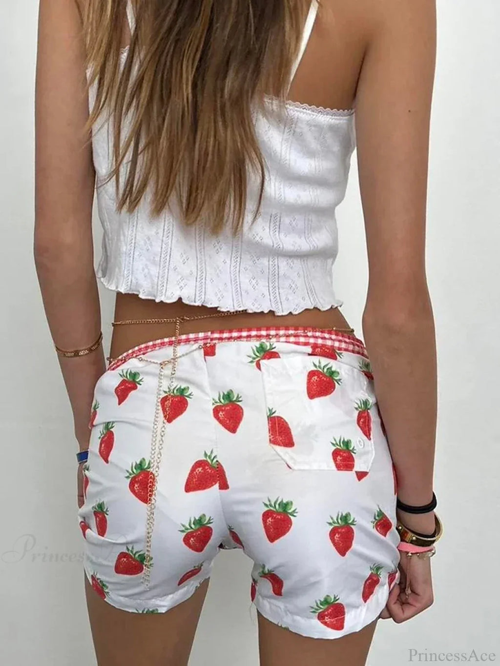 Strawberry Print Cotton Sweatshort image 4