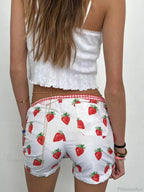 Strawberry Print Cotton Sweatshort image 4