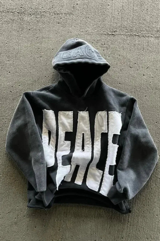 Street Style Alphabet Hoodie image 1