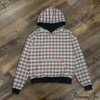 Street Style Reversible Plaid Hoodie image 2