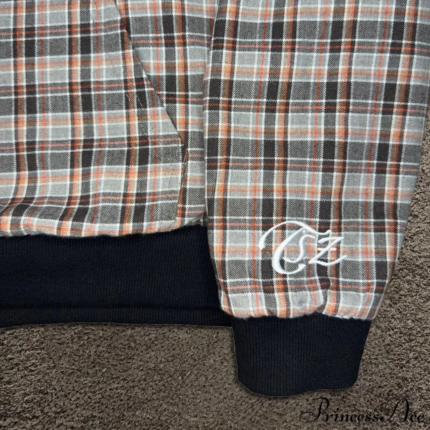 Street Style Reversible Plaid Hoodie image 3