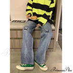 Street Trend Ruffian Handsome Letter Hip Hop Personality Fashion Ladies Trousers Jean image 1