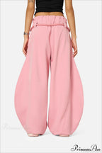 Streetwear Drawstring High-Waist Wide Pants image 5