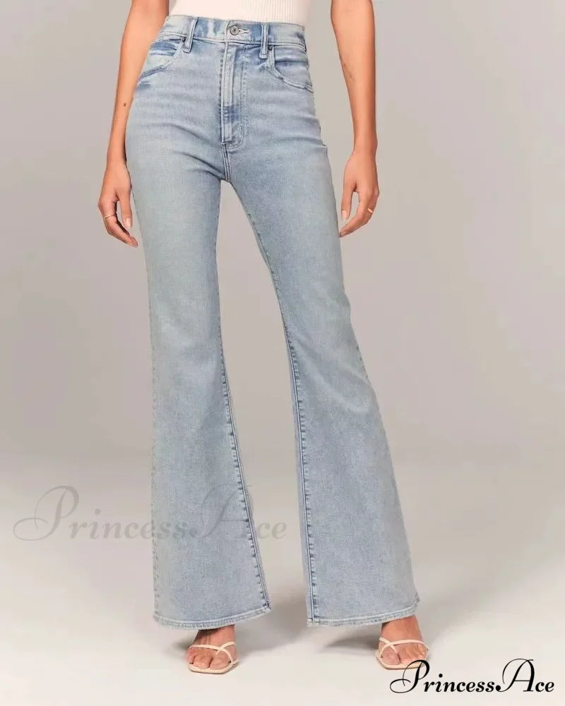 Stretch High Waist Slimming Skinny Flare Women's Casual Fashion Slim fit Small Summer New Jean image 1