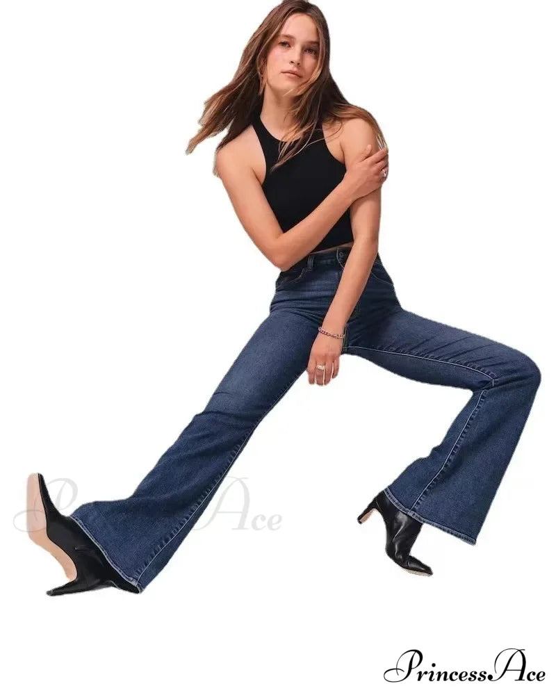 Stretch High Waist Slimming Skinny Flare Women's Casual Fashion Slim fit Small Summer New Jean image 4