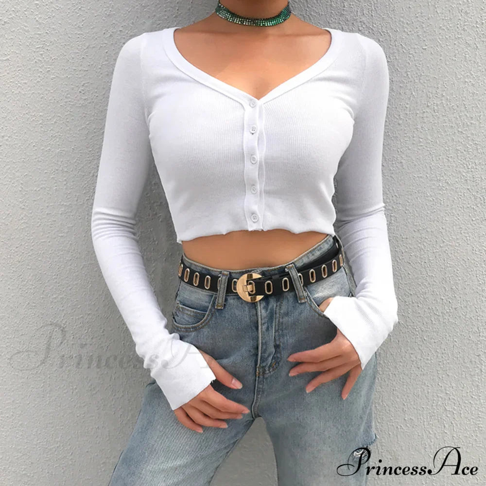 Stretchy Long Sleeve Crop Tops Cardigan image 3