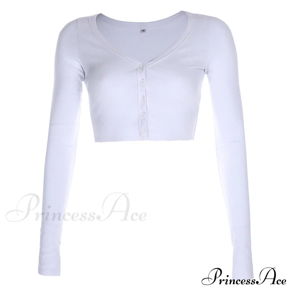 Stretchy Long Sleeve Crop Tops Cardigan image 8