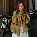 Stripe V-neck Single Breasted Cardigan image 6