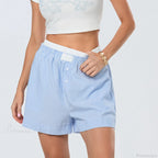 Striped Double-Layered Pajama Short image 3