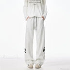 Striped Fleece Motion Loose Pants image 6