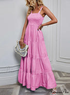 Striped Holiday Dress with Waist Strap image 1