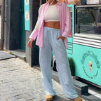 Striped Pajama Casual Elastic Waist Pant image 6