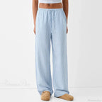 Striped Pajama Casual Elastic Waist Pant image 1