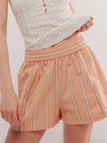 Striped Pocket Loose Casual Shorts image 3