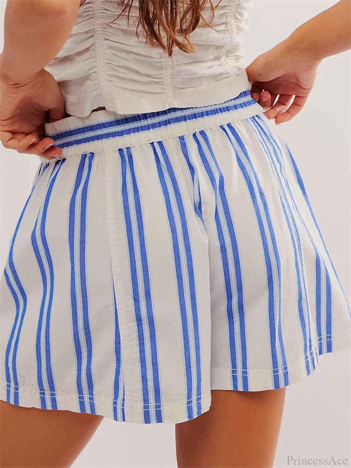 Striped Pocket Loose Casual Shorts image 2
