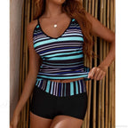 Striped Sleeveless Shorts Two Piece Set image 2
