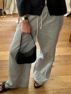 Striped Summer Loose Long Drawstring Pant image 6