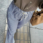 Striped Summer Loose Long Drawstring Pant image 7