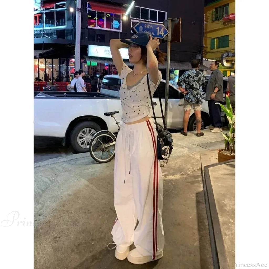 Striped Vintage Wide Leg Pants image 3