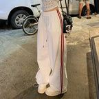 Striped Vintage Wide Leg Pants image 1