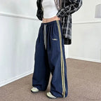 Striped Vintage Y2K Women Sweatpants Pants image 1
