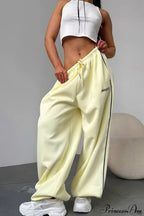 Striped Wide Leg Drapey Convertible Cuffed Pants image 5